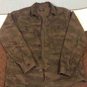 Abercrombie and Fitch Camo Jacquard shirt jacket